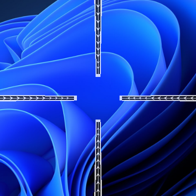 MouseCross crosshair overlay on Windows (dark)